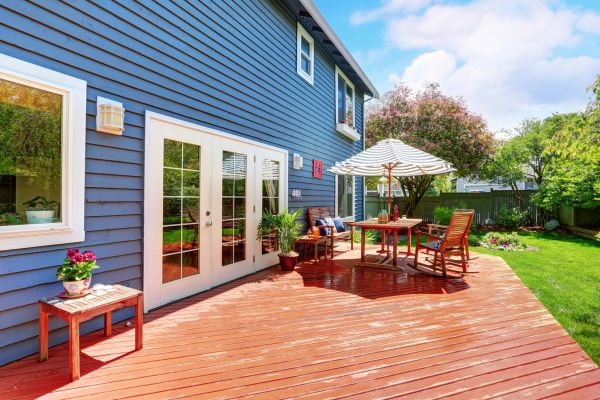 Blue Siding Installation in Keller